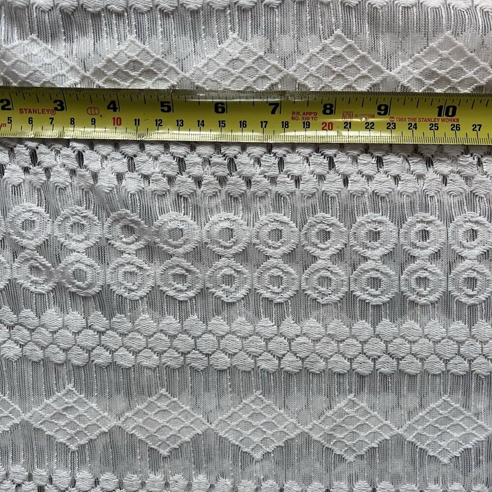 Maurices Cream Lace Boho Tank Top Medium Keyhole Neck Geometric Crochet - Picture 5 of 10